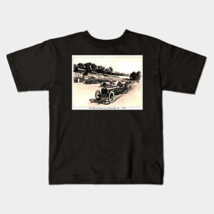 Brooklands Weybridge XL 1907 Auto Racing Print Kids T-Shirt